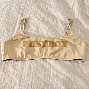 PLAYBOY Beige Tan Bikini Bralette